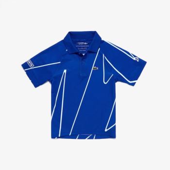 Lacoste SPORT Novak Djokovic Polo - Polo Dětské Blankyt / Bílé | CZ-okur5o